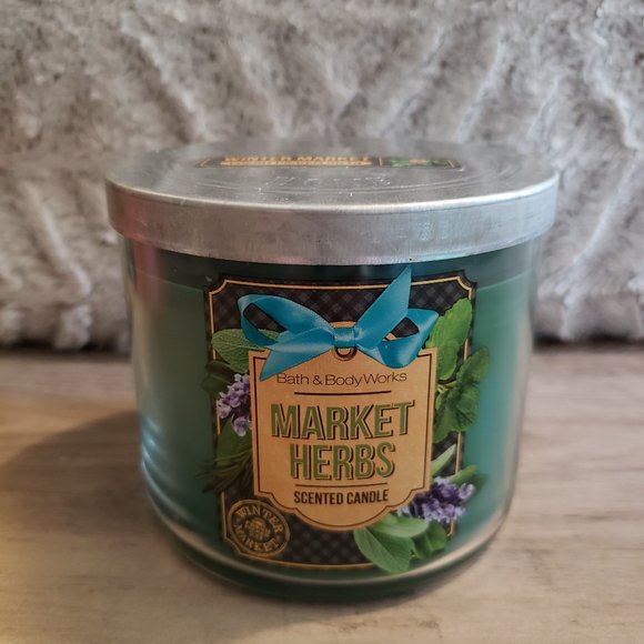 Bath & Body Works Other - Market Herbs 3 Wick Candle / Bath And Body Works / NWT / NEVER BURNED